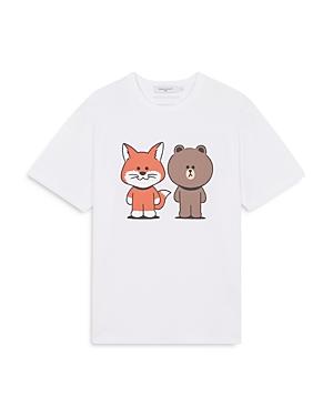Maison Kitsune Line X Kitsune Big Print Tee