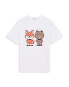 Maison Kitsune Line X Kitsune Big Print Tee