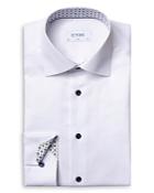 Eton Contemporary Fit White Contrast Trimmed Dress Shirt