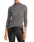 C By Bloomingdale's Ribbed Mock Neck Cashmere Sweater - 100% Exclusive