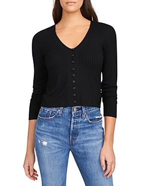1.state Ribbed Button Top