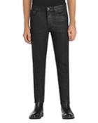 Monfrere Greyson Coated Skinny Fit Jeans In Skyfall