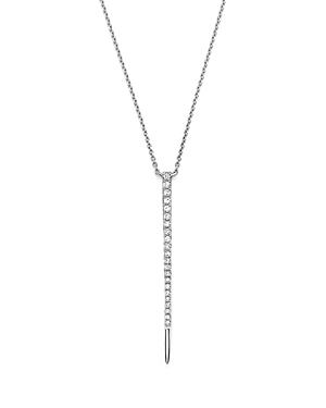 Kc Designs 14k White Gold Diamond Vertical Spike Pendant Necklace, 16