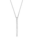 Kc Designs 14k White Gold Diamond Vertical Spike Pendant Necklace, 16