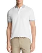 The Men's Store At Bloomingdale's Mini Pique Tipped Short Sleeve Polo Shirt - 100% Exclusive