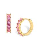Kurt Geiger London Color Crystal Huggie Hoop Earrings