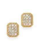 Bloomingdale's Cluster Diamond Earrings In 14k Yellow Gold, 0.50 - 100% Exclusive