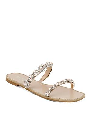 Badgley Mischka Women's Reed Slip On Embellished Sandals