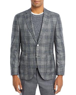 Boss Classic Fit Gray & Blue Melange Sport Coat