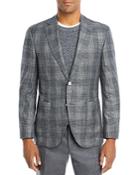Boss Classic Fit Gray & Blue Melange Sport Coat