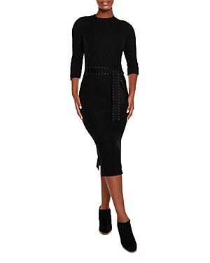 Belldini Ribbed Sweater Midi Dress