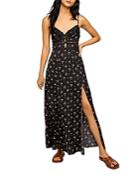 Free People Out & About Lace Trimmed Maxi Dress