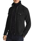 Reiss Vice Cotton Zip Shirt Jacket