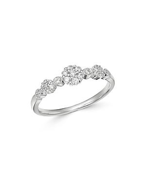 Bloomingdale's Diamond Cluster Band In 14k White Gold, 0.25 Ct. T.w. - 100% Exclusive