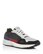 Armani Men's Suede & Leather Low-top Sneakers