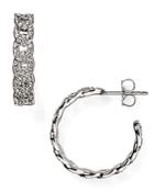 Nadri Crystal-studded Hoop Earrings