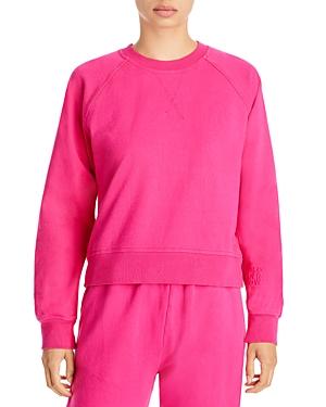 Monrow Cotton Raglan Sleeve Sweatshirt