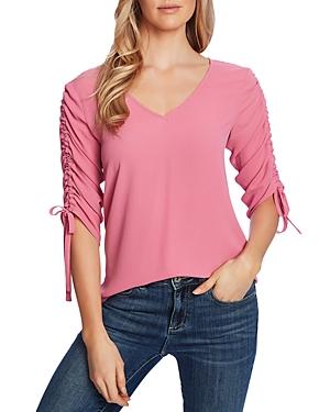 Cece Drawstring Tie Sleeve Top