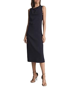 Reiss Gianna Draped Sheath Dress