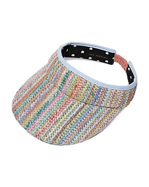 Lele Sadoughi Raffia Stretch Visor