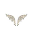 Hueb 18k Yellow Gold Luminus Diamond Wing Drop Earrings