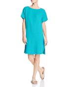 Eileen Fisher Frayed-hem Organic Cotton Dress