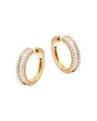 Bloomingdale's Diamond Round & Baguette Hoop Earrings In 14k Yellow Gold, 1.70 Ct. T.w. - 100% Exclusive