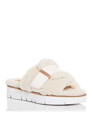 Gentle Souls By Kenneth Cole Women's Lavern Cozy Platform Slide Sandals