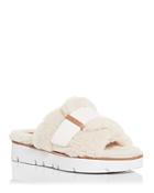 Gentle Souls By Kenneth Cole Women's Lavern Cozy Platform Slide Sandals