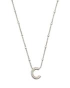 Kendra Scott Letter C Adjustable Pendant Necklace In Rhodium Plated, 19