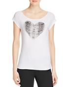 Philosophy Cap Sleeve Heart Tee - Compare At $28