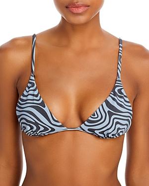 Onia Remi Printed Triangle Bikini Top