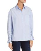 Aqua Embellished Button-front Shirt - 100% Exclusive