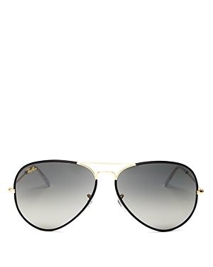 Ray-ban Women's Brow Bar Aviator Sunglasses, 62mm