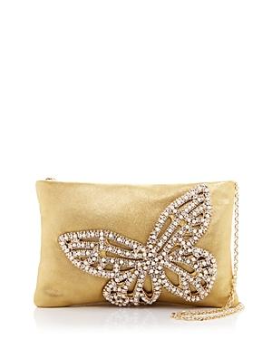 Sophia Webster Flossy Embellished Leather Clutch