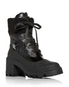 Moncler Women's Corinne Block Heel Platform Hiking Boots