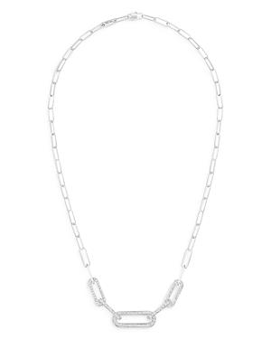 Dinh Van 18k White Gold Maillon Diamond Chain Necklace, 17.7