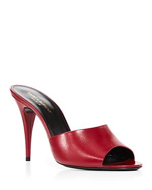 Yves Saint Laurent Women's Slip On High Heel Sandals