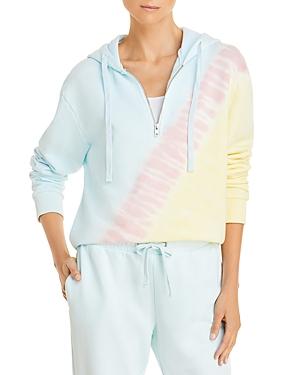 Aqua Tie Dyed Cropped Hoodie - 100% Exclusive