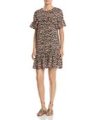 Alison Andrews Micro Floral Ruffle Dress