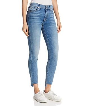 7 For All Mankind The High-waist Ankle Step-hem Skinny Jeans In Fillmore
