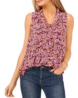 Vince Camuto Floral Cowl Neck Tank