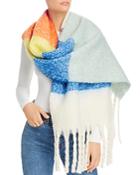 Aqua Woven Brushed Scarf - 100% Exclusive