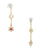 Kate Spade New York Wishes Mixed Charm Drop Earrings