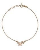 Moon & Meadow 14k Yellow Gold Diamond Butterfly Chain Bracelet - 100% Exclusive