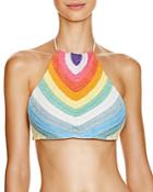 Mara Hoffman Crochet Halter Bikini Top