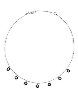 Ippolita Sterling Silver Carnevale Stardust Diamond & Ceramic Dangle Statement Necklace, 16-18