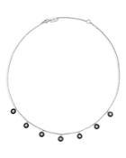 Ippolita Sterling Silver Carnevale Stardust Diamond & Ceramic Dangle Statement Necklace, 16-18