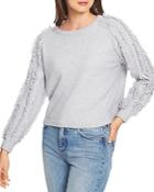 1.state Fringe-sleeve Sweater