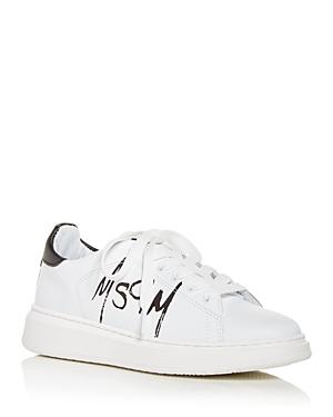 Msgm Women's Logo Drip Low Top Sneakers